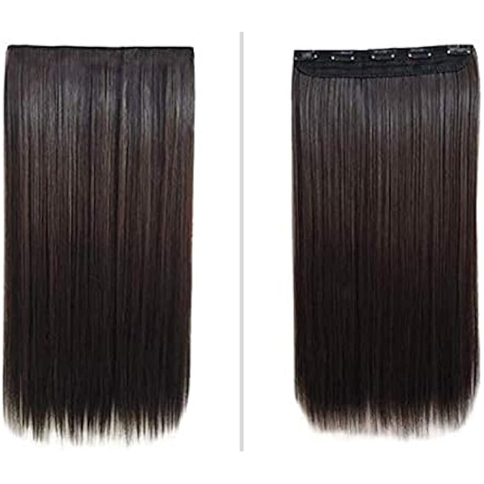DILLARDS Dark Brown Thickening Straight Hair Extension For Female-F2C - Image 2
